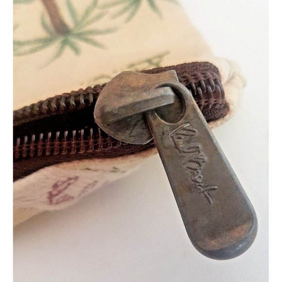 Paul Brent Sun N Sand Small Zippered Bag Sea Side Beach Life Palms Beach Cotton - Picture 6 of 12